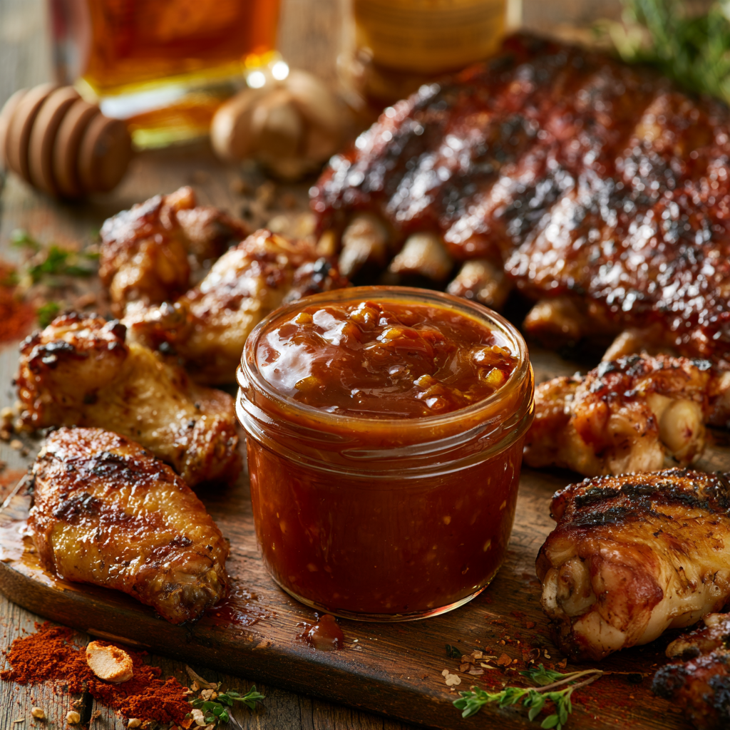 Honey Bourbon BBQ Sauce Recipe
