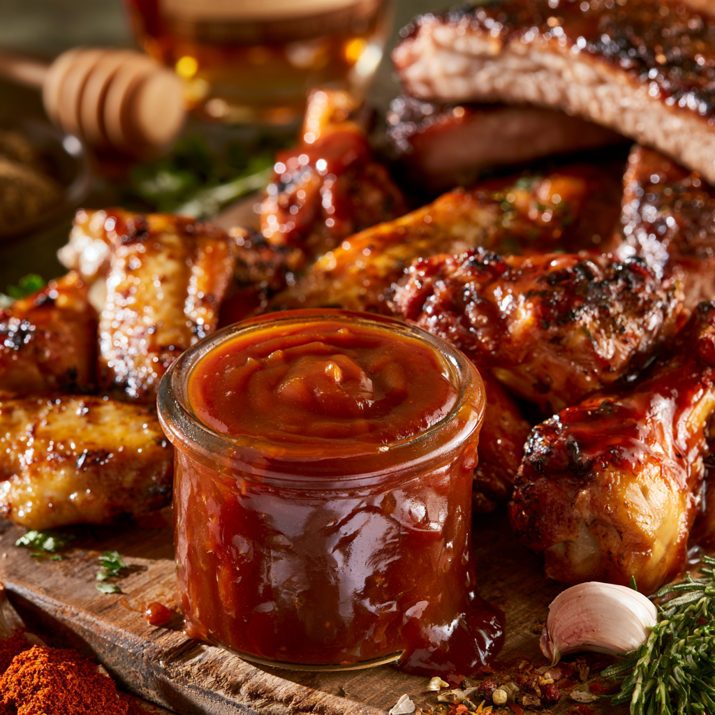 Honey Bourbon BBQ Sauce Recipe