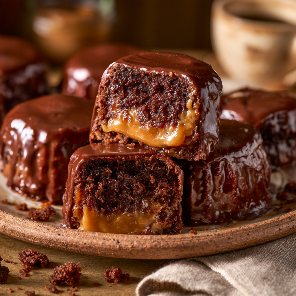 Chocolate honey cake batter with cinnamon and warm spices