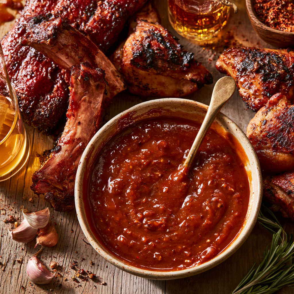 Honey Bourbon BBQ Sauce Recipe
