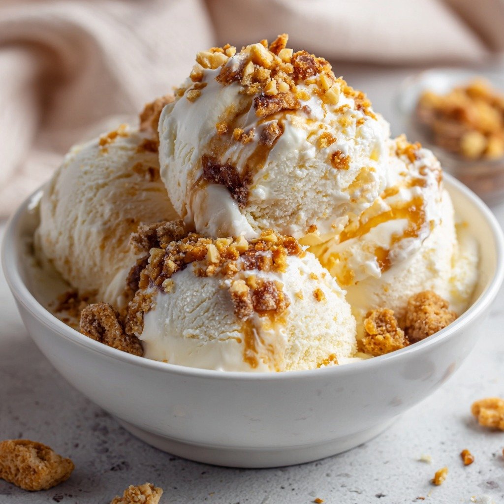 Butter Brickle Ice Cream Recipe - OohDish!