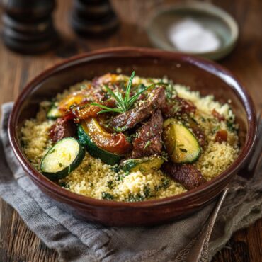 French Couscous Recipe With Zucchini and Lamb