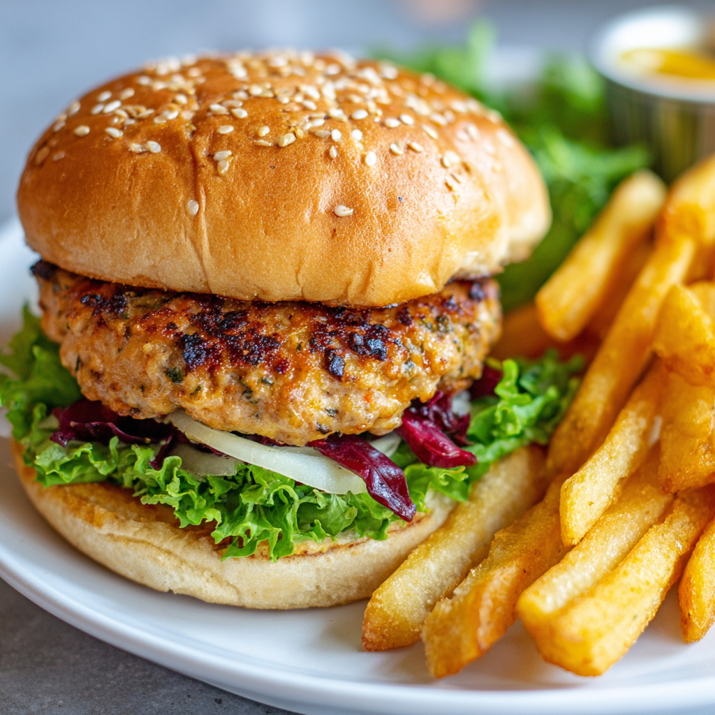 air fryer frozen turkey burger