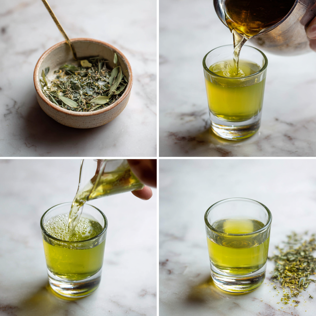 green tea shot recipe