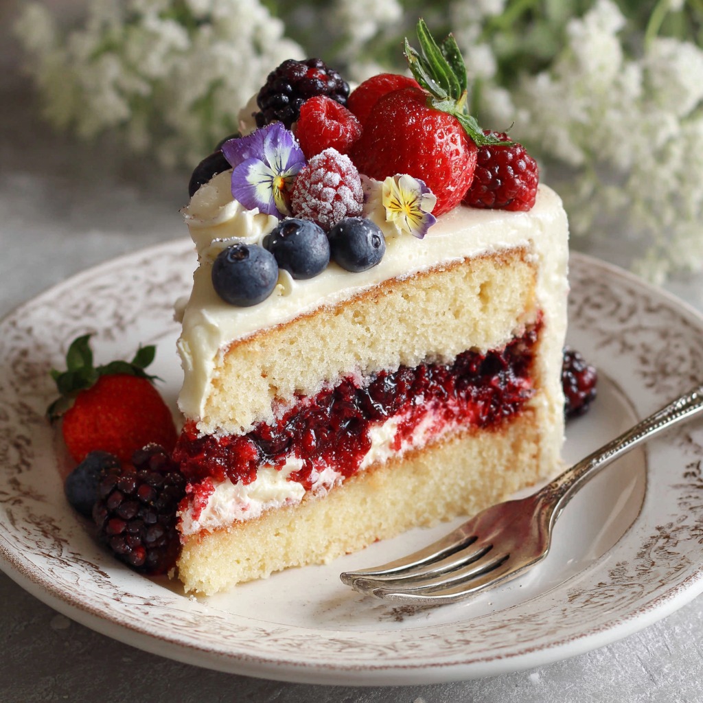 Sweet Lady Jane Triple Berry Cake Recipe​