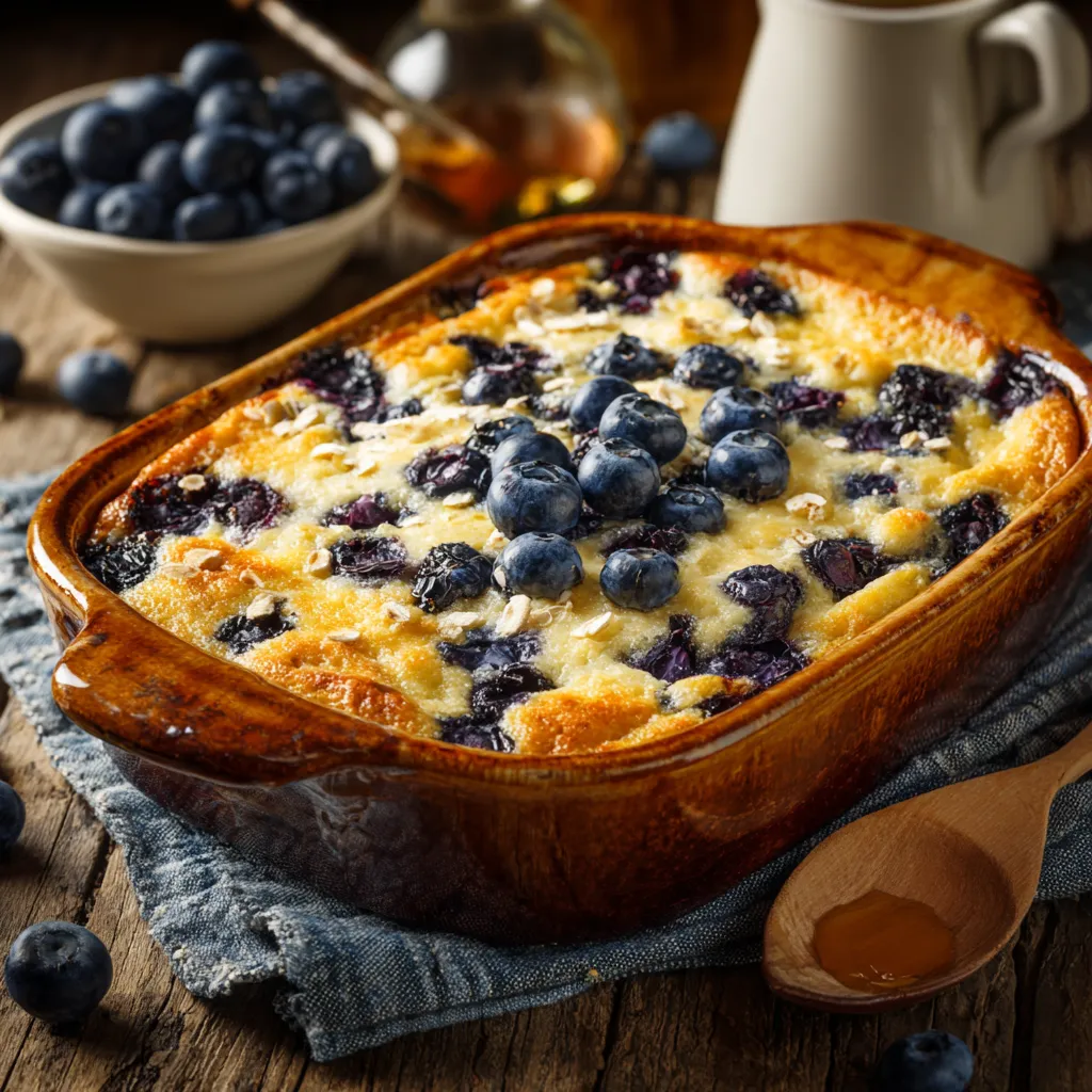 blueberry cottage cheese breakfast bake