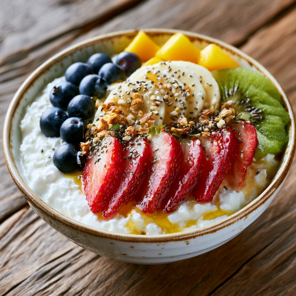 Cottage Cheese Fruit Bowl Recipe