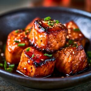 Hot Honey Salmon Bites Recipe