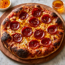 Hot Honey Pepperoni Pizza Recipe