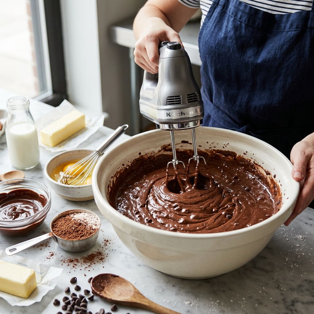 Step 2: Creating the Chocolate Batter