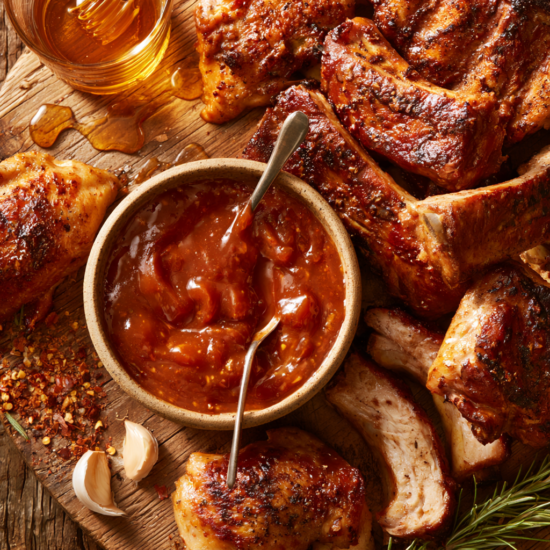Honey Bourbon BBQ Sauce Recipe